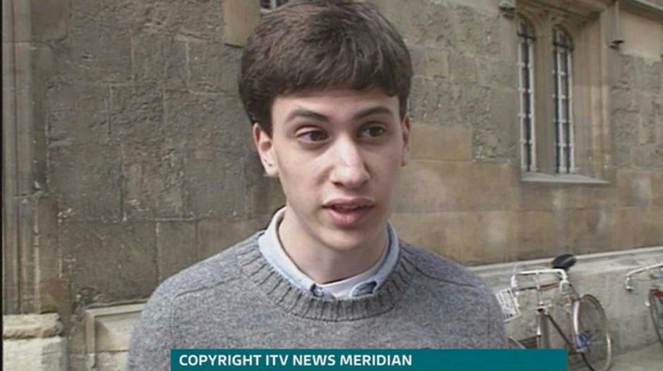 Ed Miliband’s first TV appearance as a fresh-faced student called Ted ...