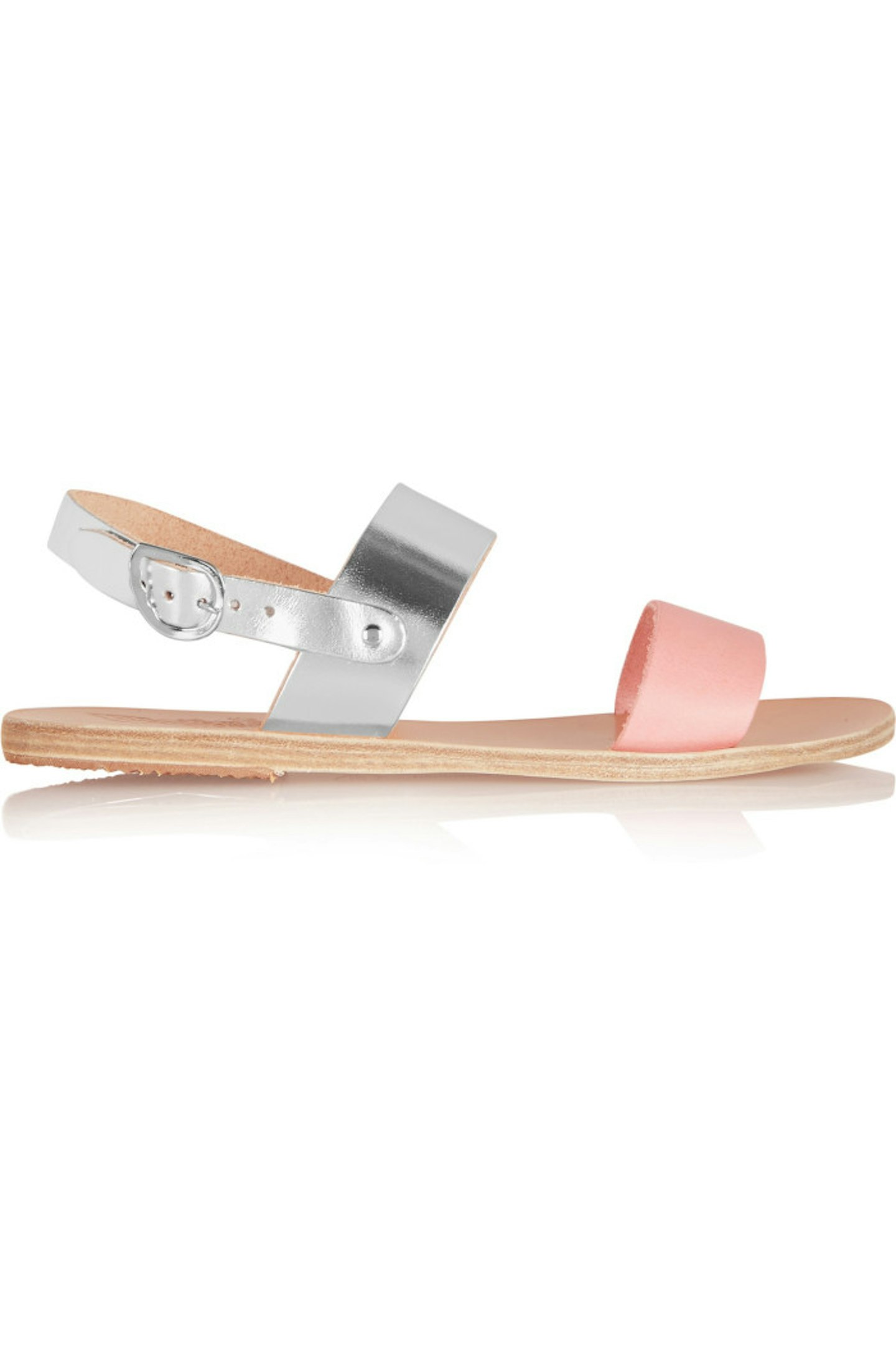 559189_Ancient Greek Sandals Dinami metallic £120 NET-A-PORTER.COM