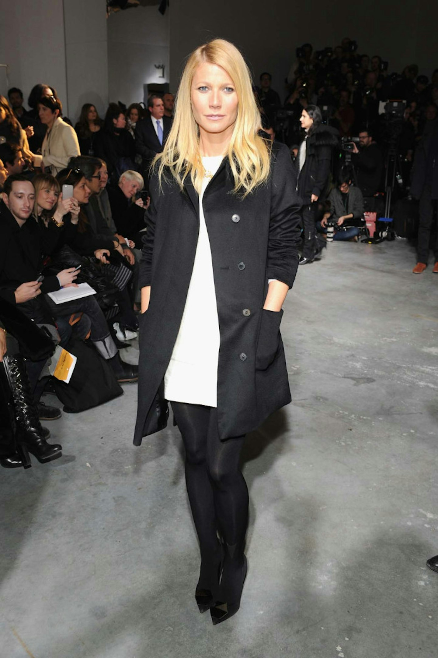 Gwyneth Paltrow FROW at Boss Women Mercedes-Benz Fashion Week Fall 2014, 12 February 2014