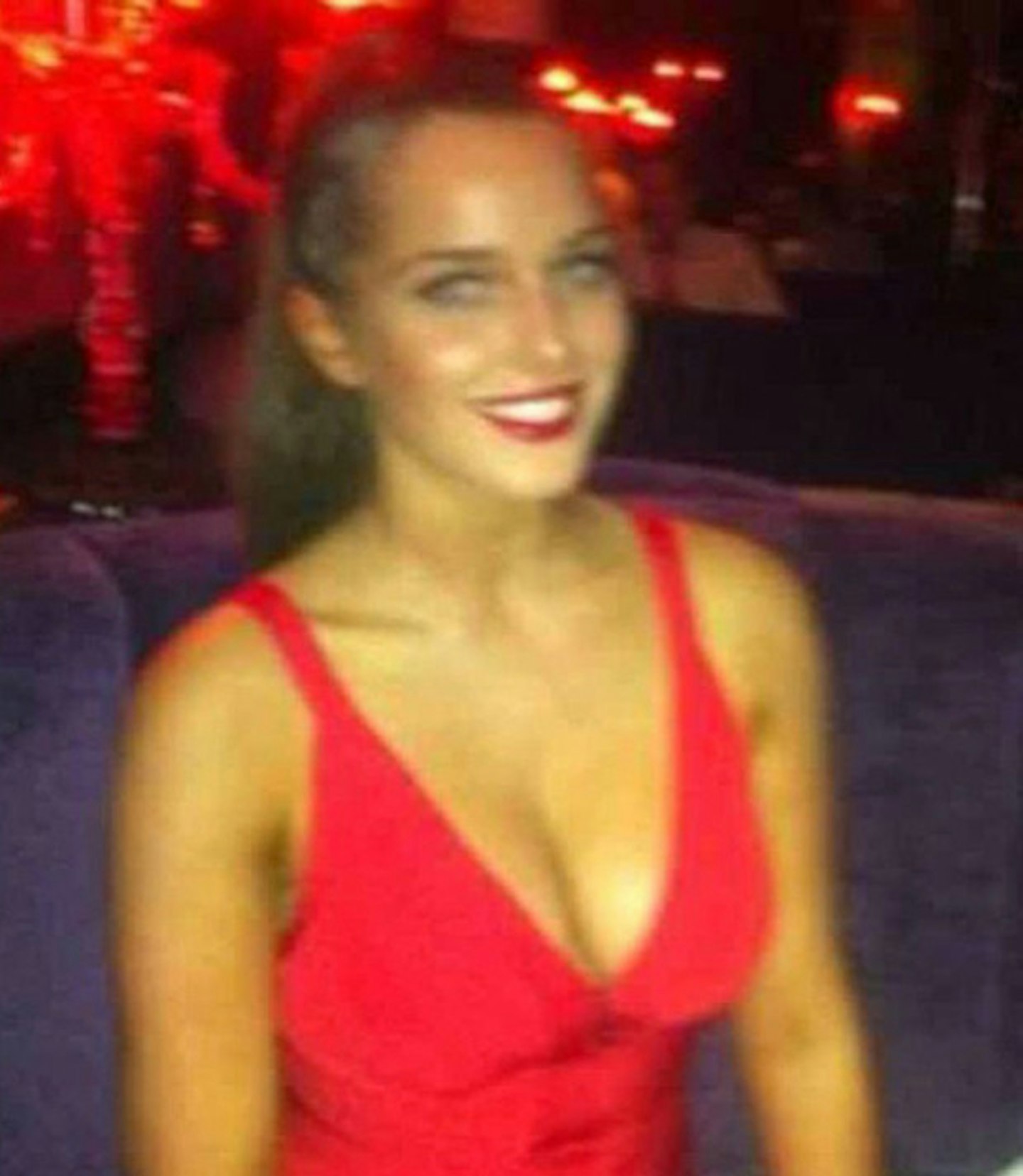 Helen-Flanagan-cleavage-red-dress