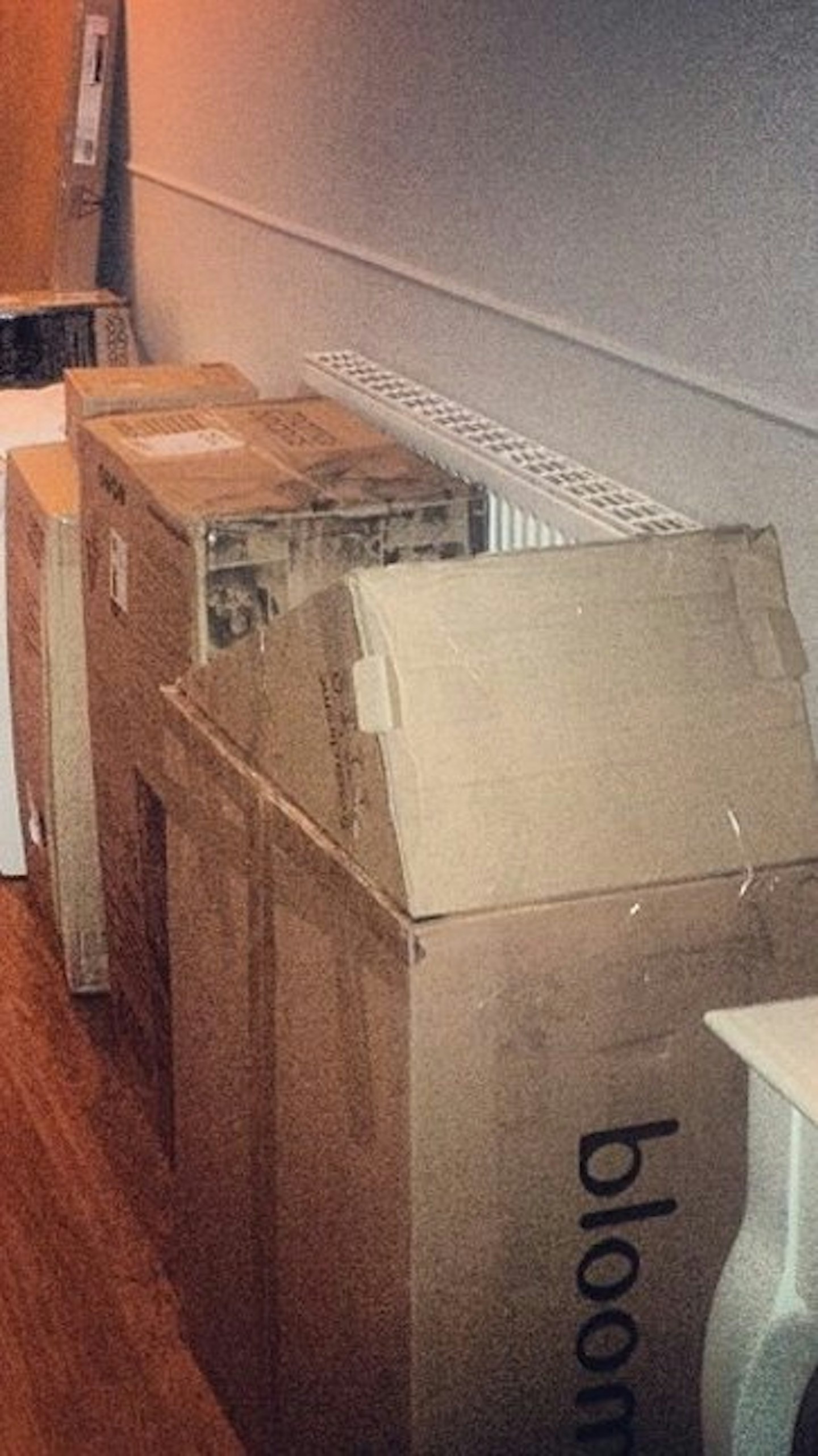 Nadine posted this snap of all her baby things, getting ready for her daughter's arrival.