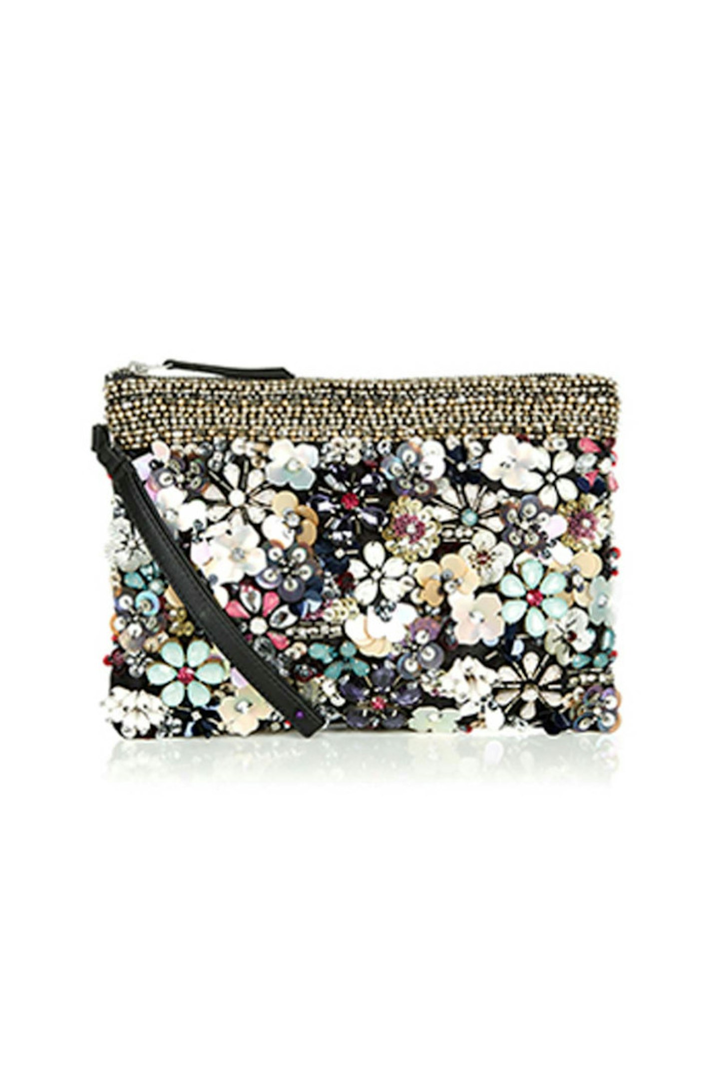 21. Floral embellished bag, £35, Accessorize