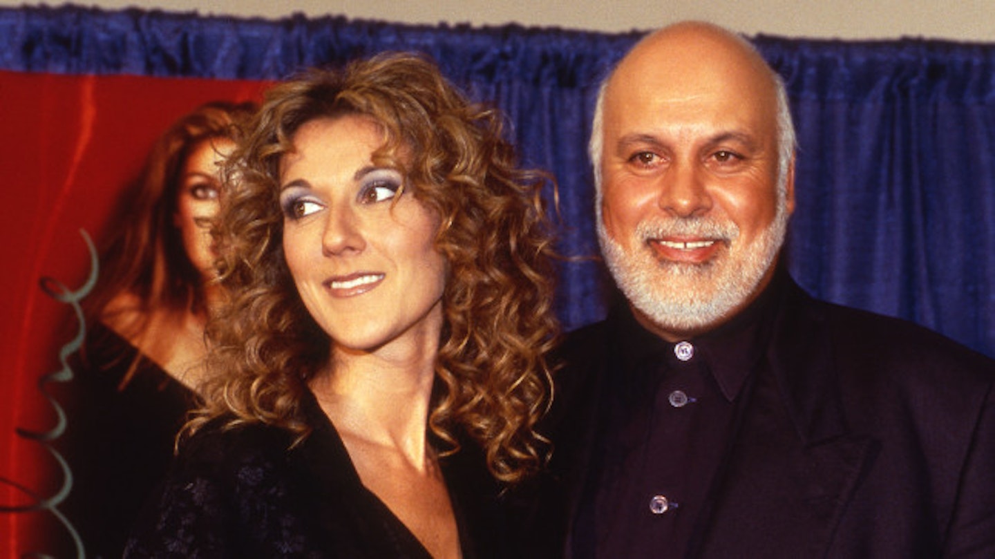Celine and Ren&eacute; in 1999 on her Let's Talk About Love tour