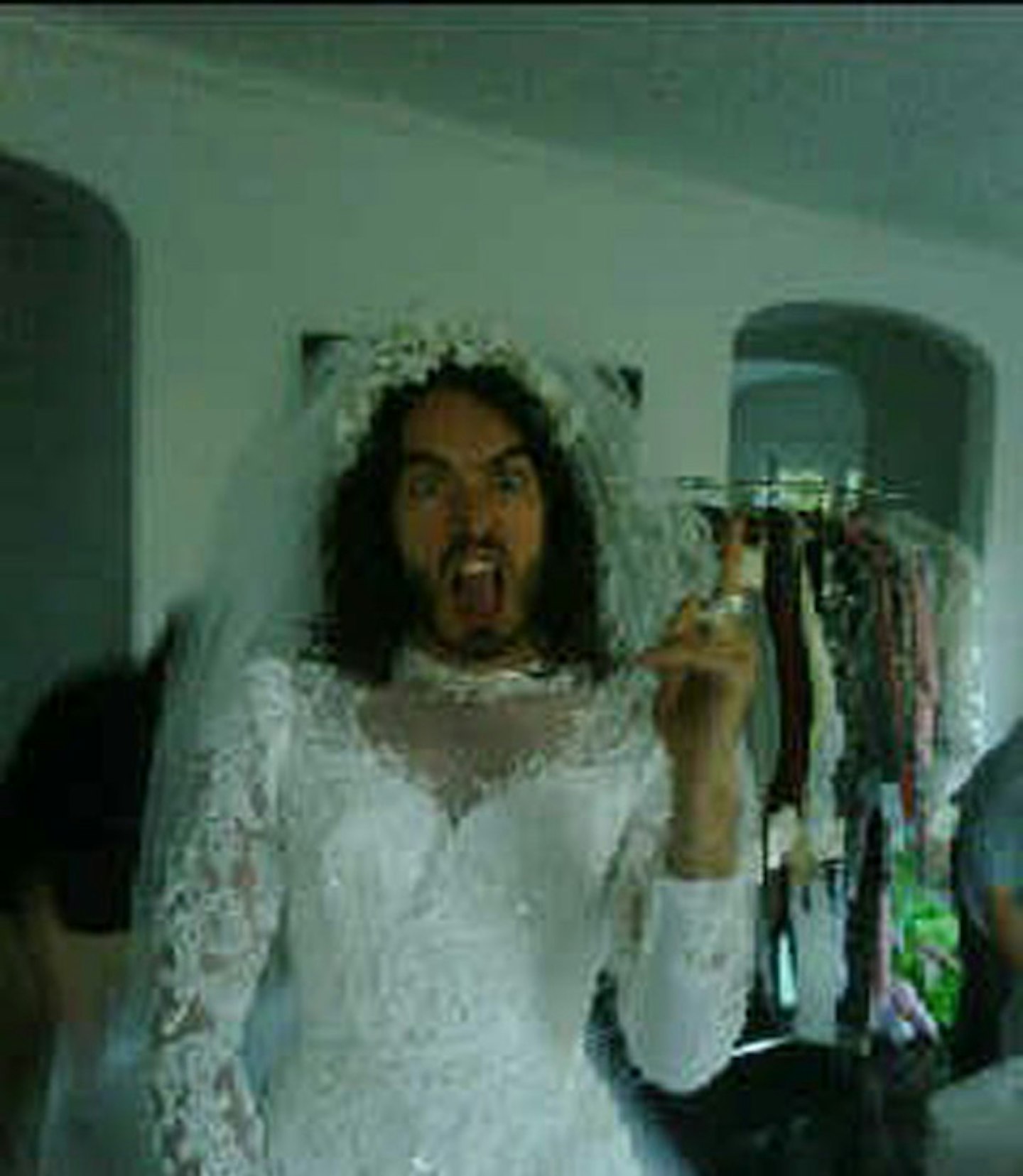 Russell Brand wedding dress