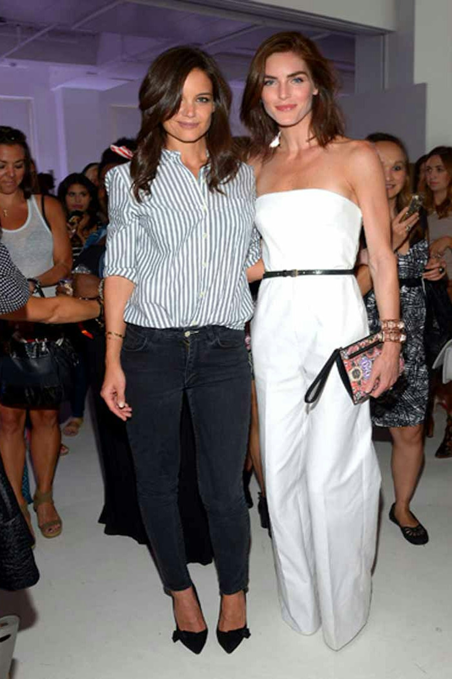 Katie Holmes and Hilary Rhoda at Old Navy & Joe Zee NYFW Party, New York - 04 September 2014