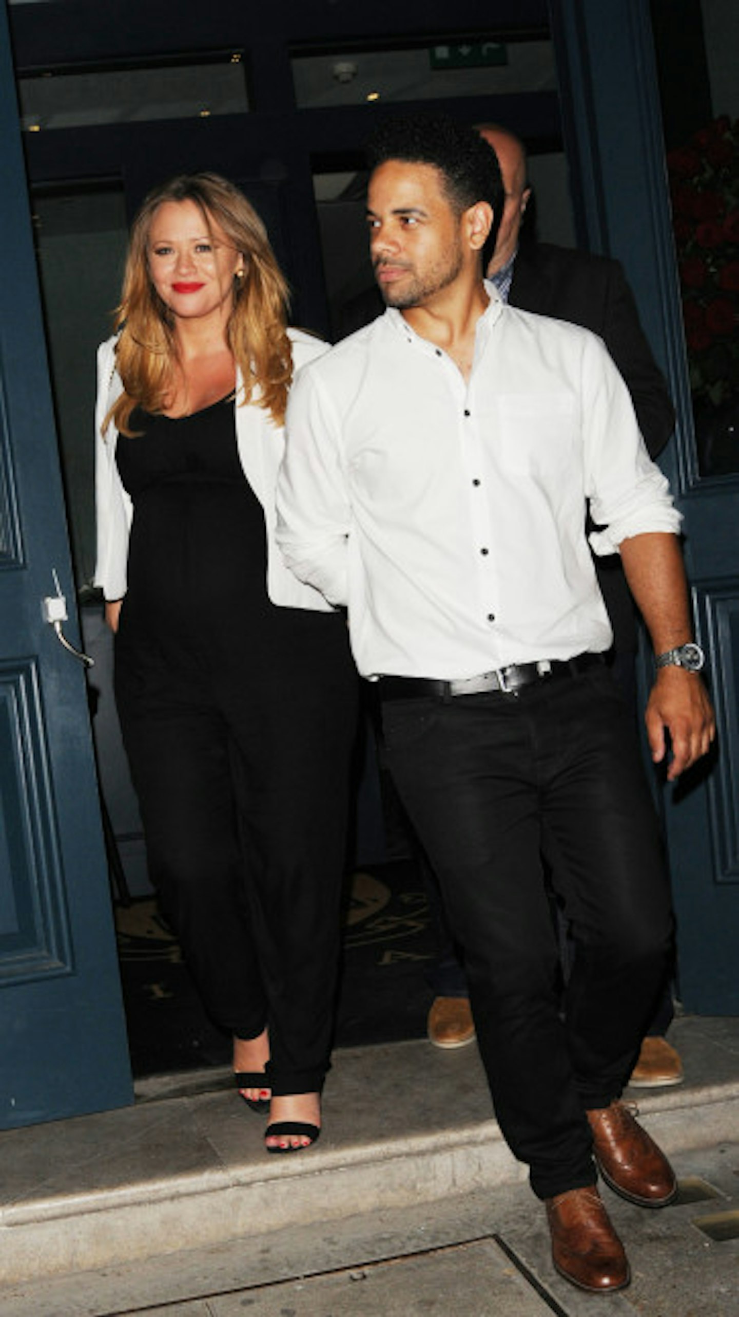 Kimberley Walsh and Justin Scott