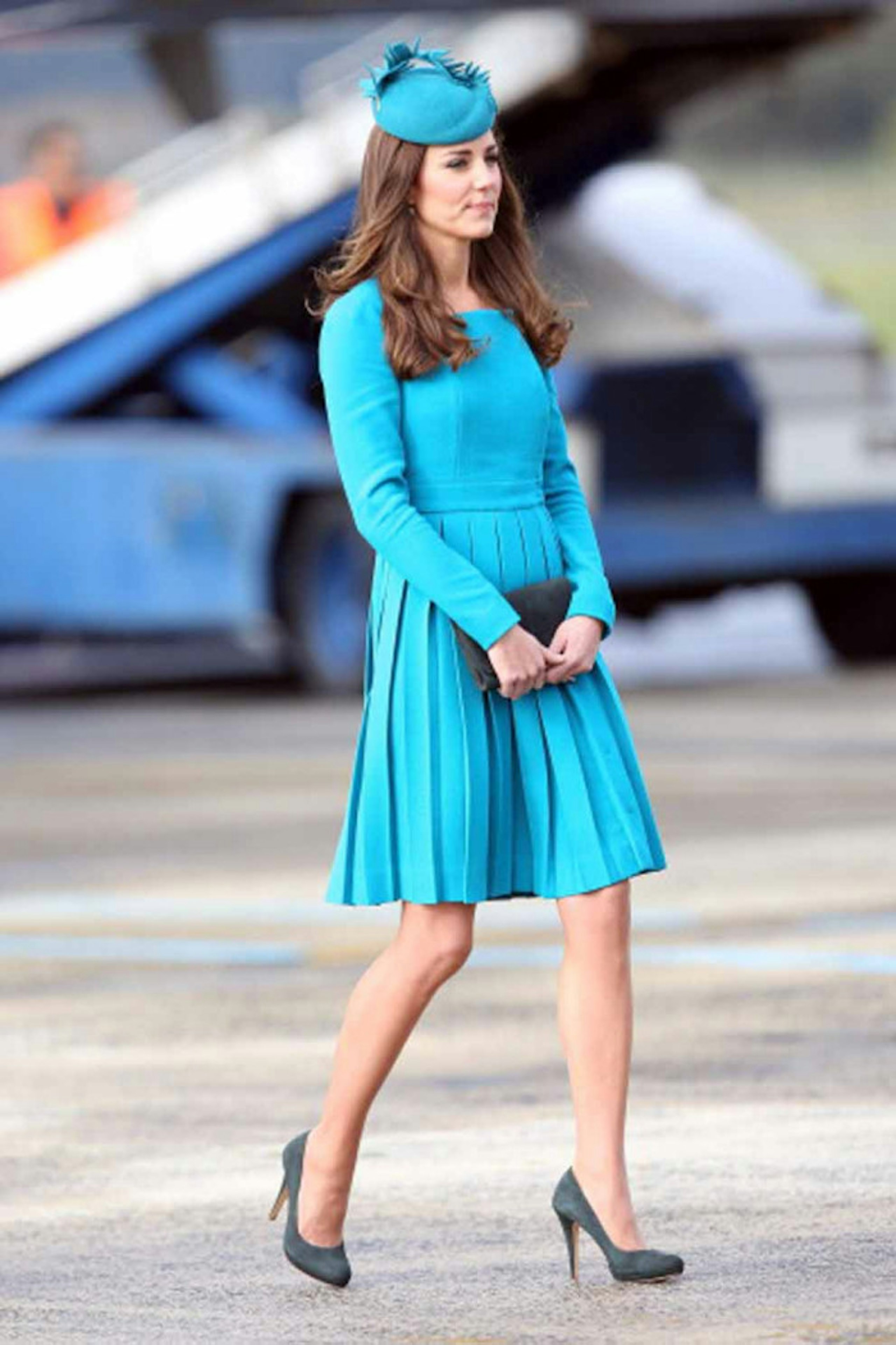 kate middleton blue issa dress Middleton's Engagement Is Now Available In Red, Green And Yellow As is Corset Bodice Lisa_3/29 Size:80cm--(9-12M)