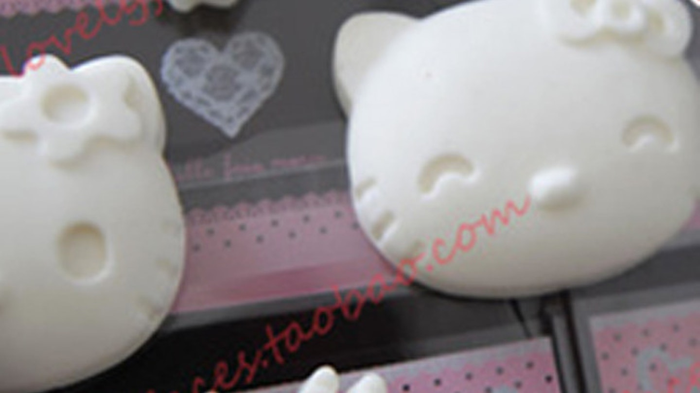 You can even get breast milk soap in the shape of Hello Kitty!