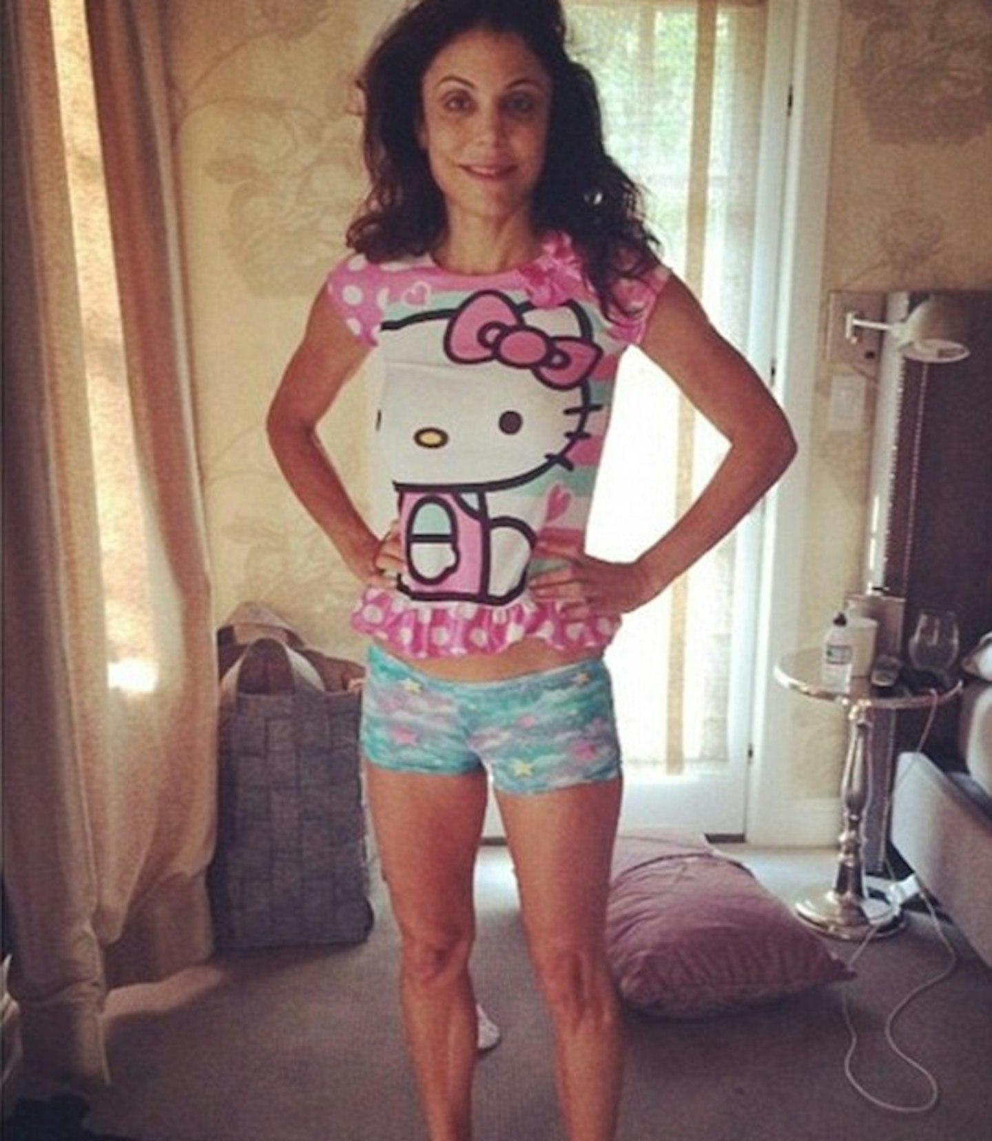 Yeah, here's Bethenny Frankel wearing her four-year-old's pjs...