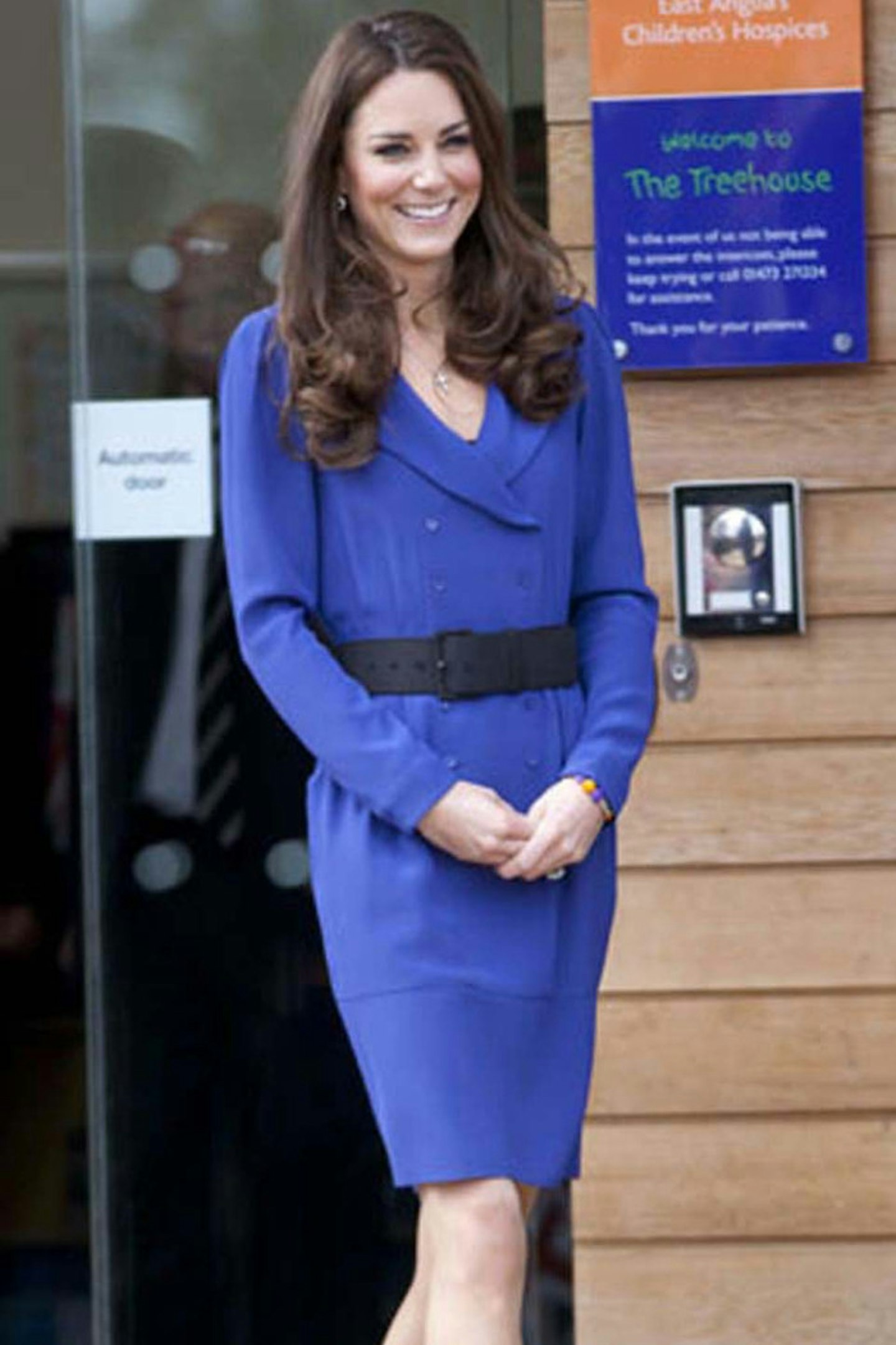 Kate Middleton in Reiss dress at The Treehouse Hospice, Ipswich, 19 March 2012