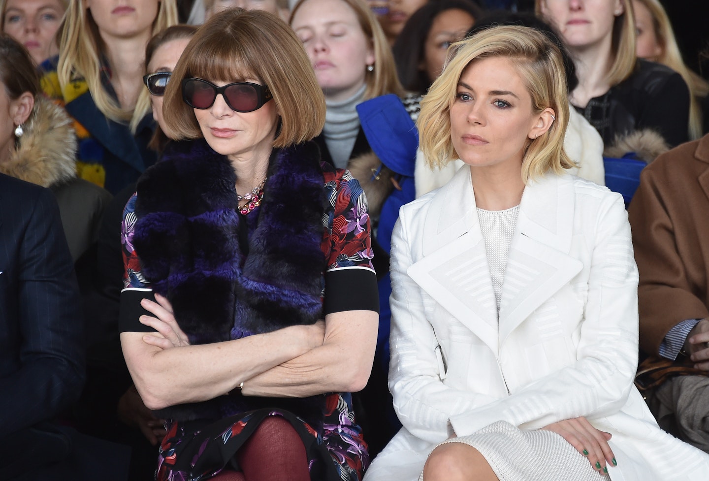 Anna Wintour and Sienna Miller on the front row [Getty]