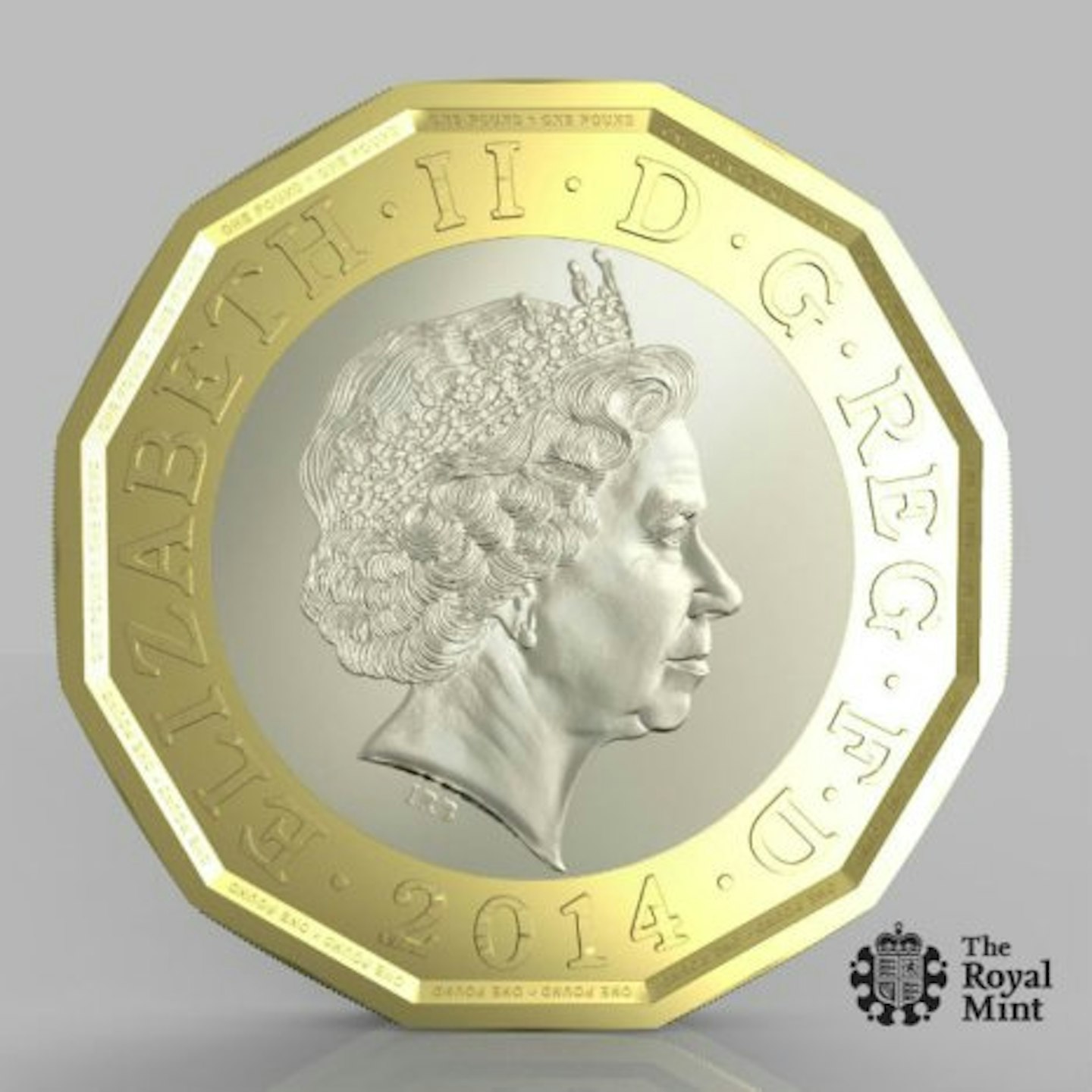 Images of the new pound coin have been released by the Royal Mint
