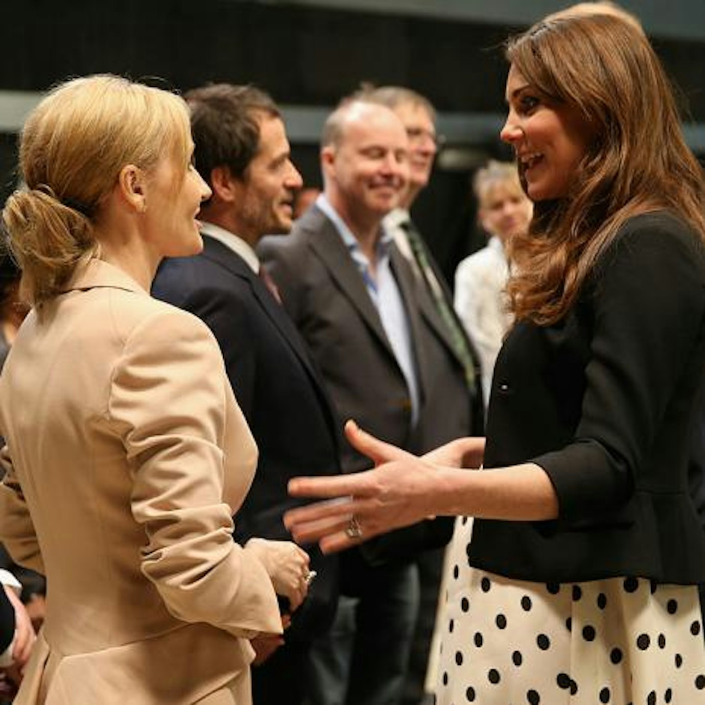 JK Rowling with the Duchess of Cambridge earlier this year