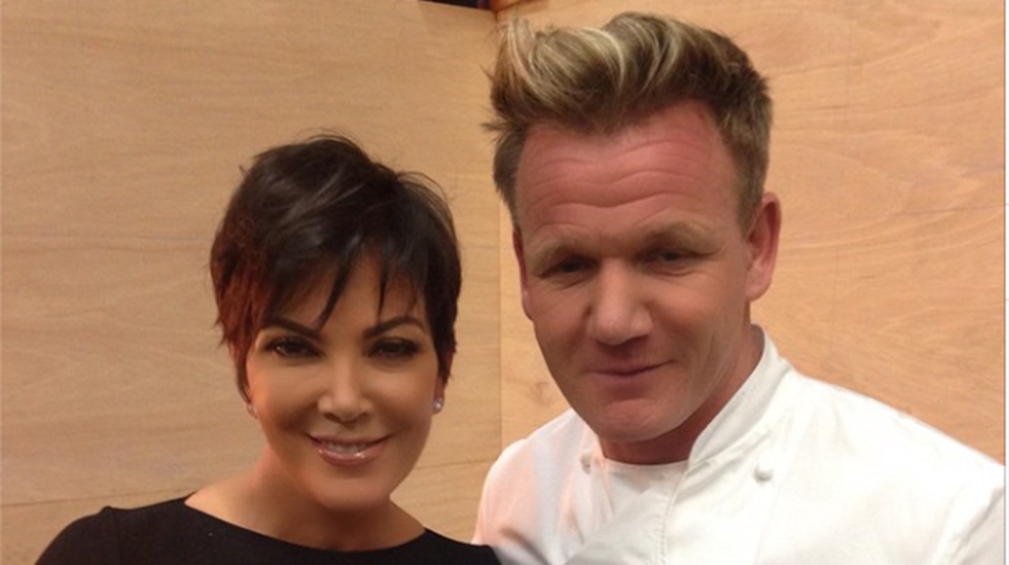 Kris Jenner and Gordon Ramsey