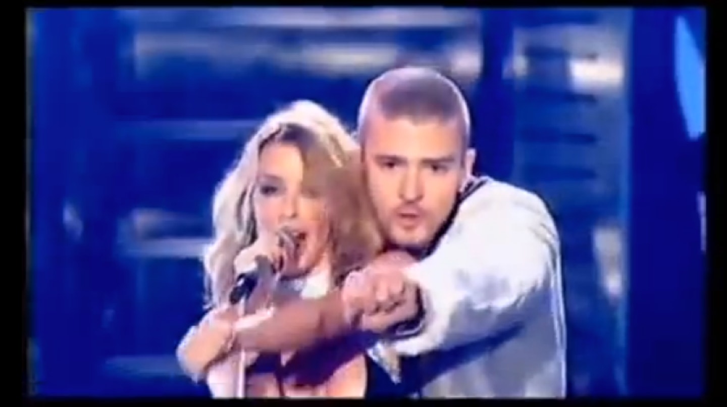 Justin Timberlake and Kylie Minogue's performance, 2003