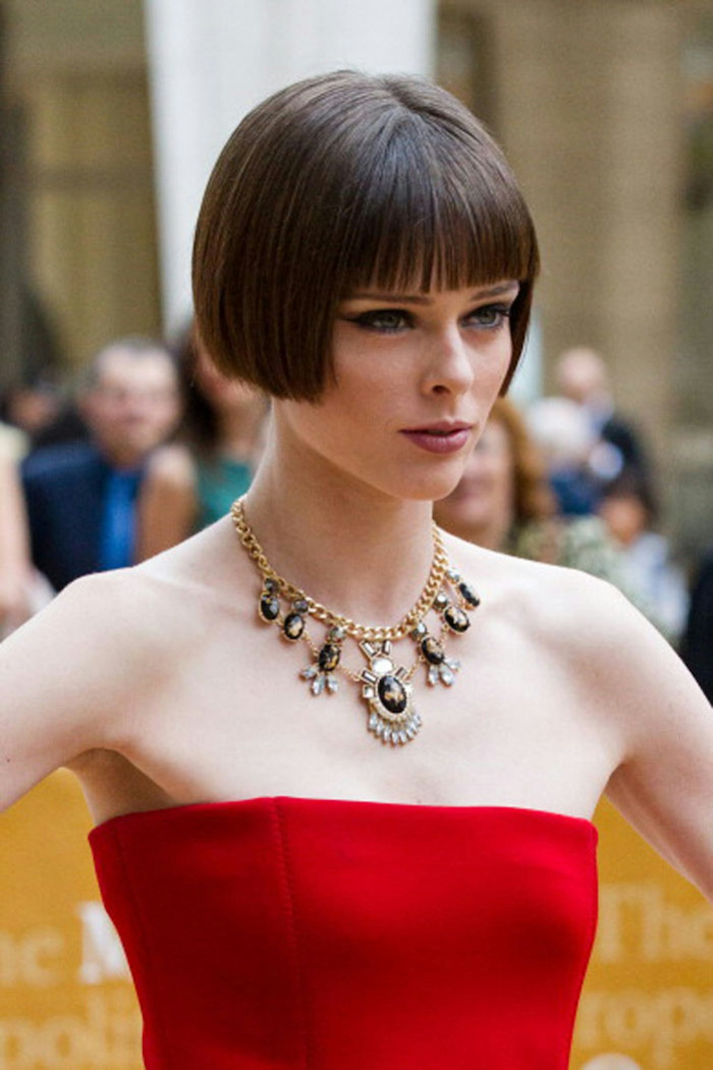 Add a blunt fringe like Coco Rocha