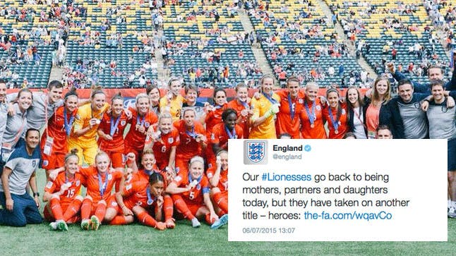 Women’s Football Team Welcomed Back With ‘sexist Tweet’ | %%channel_name%%