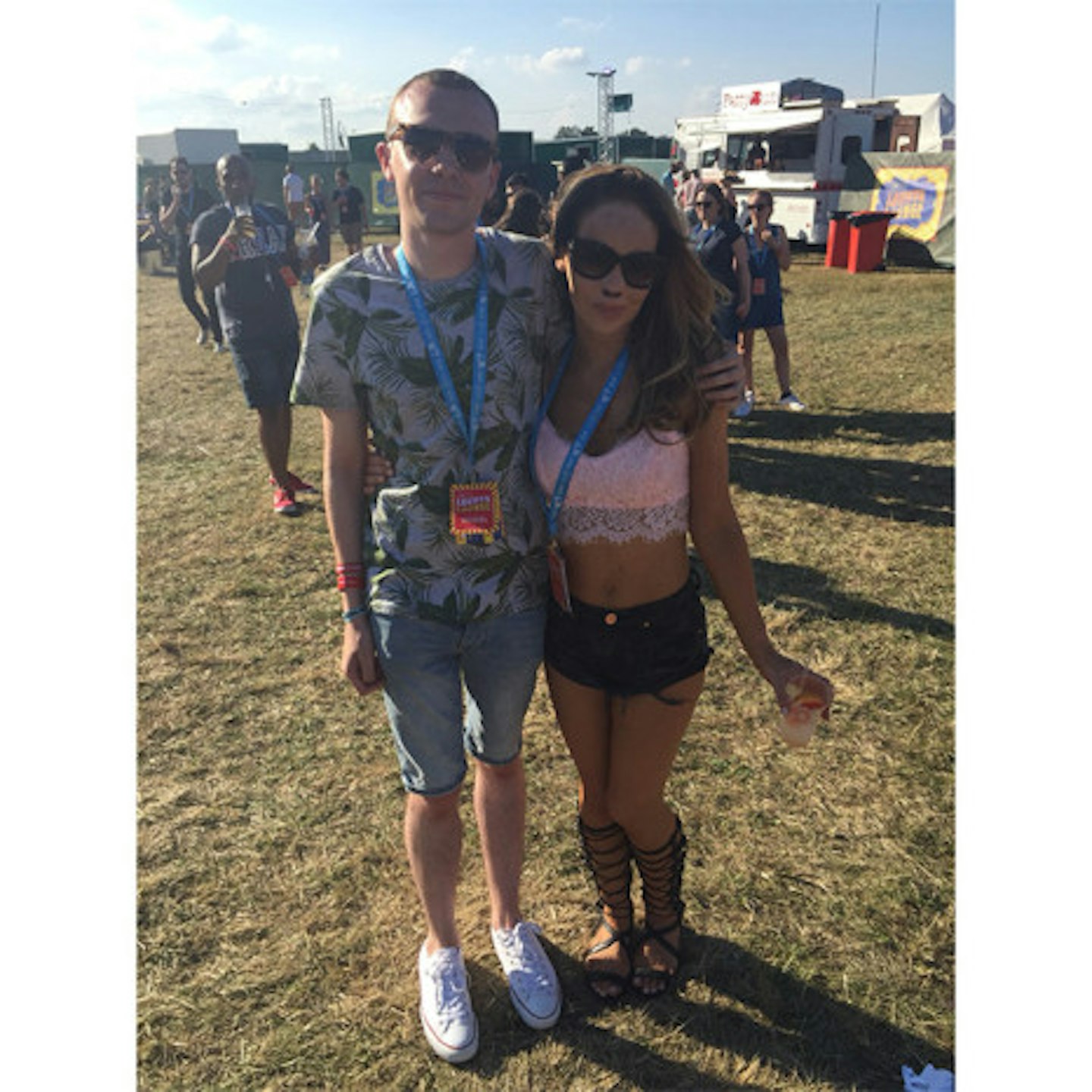 Lovely Katie Piper was enjoying the day with her fiancé James