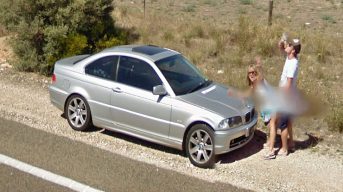 The Motorway Couple - Google Street View