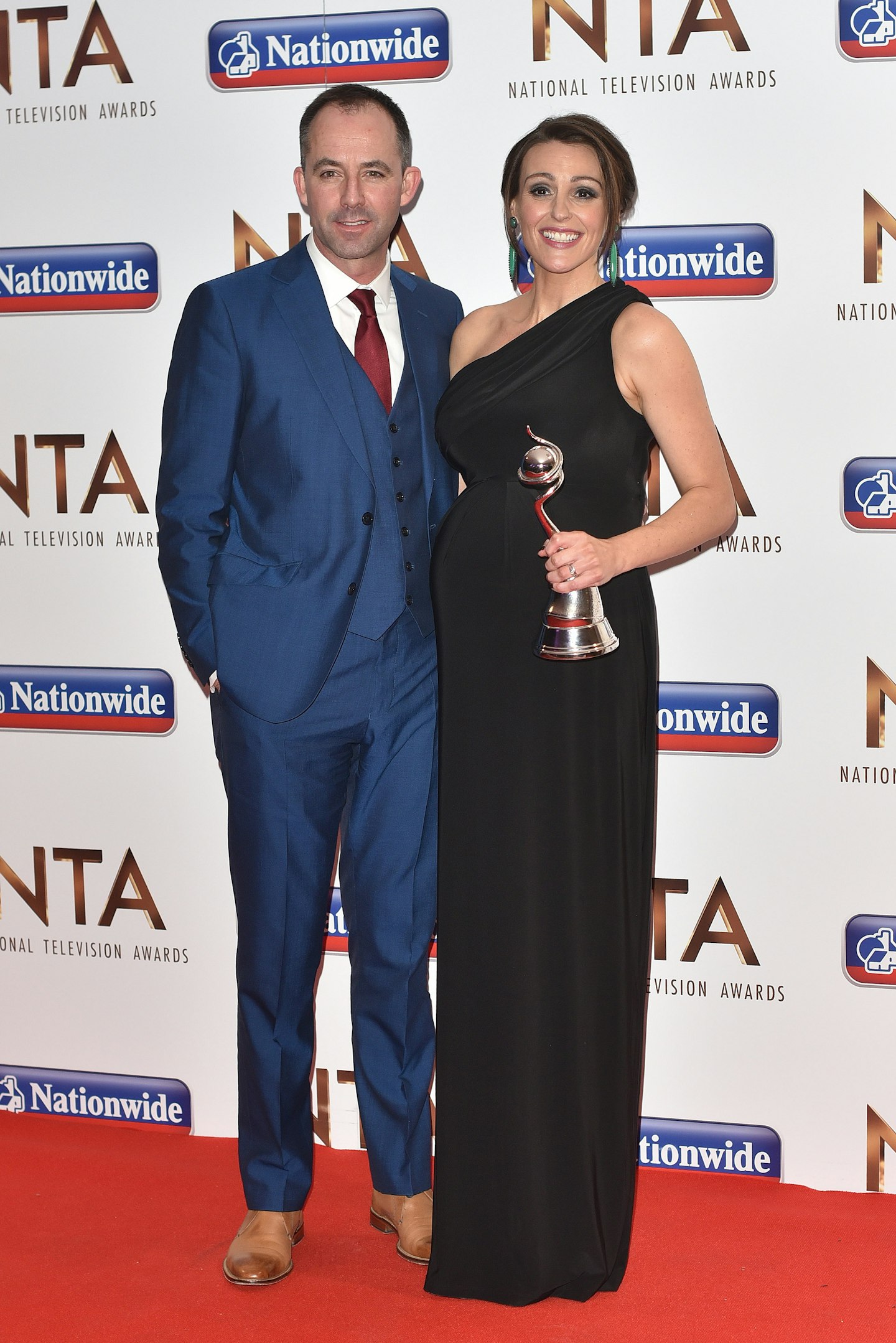 Surrane Jones and husband Laurence Akers celebrate the actress' award win together&nbsp;
