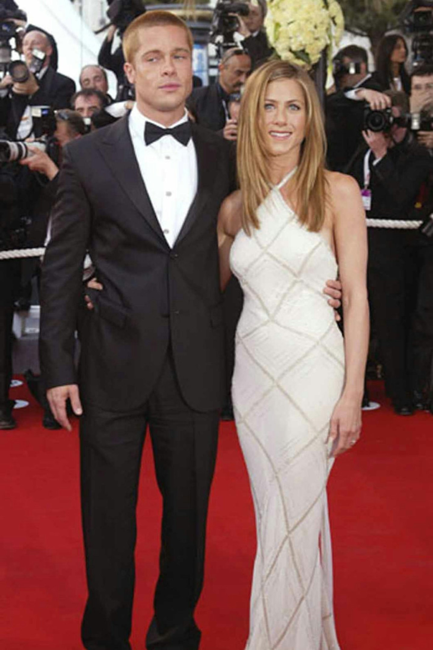 Jennifer Aniston style cannes film festival white dress