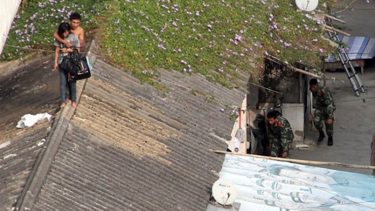 Lin held his girlfriend hostage on a rooftop for five hours