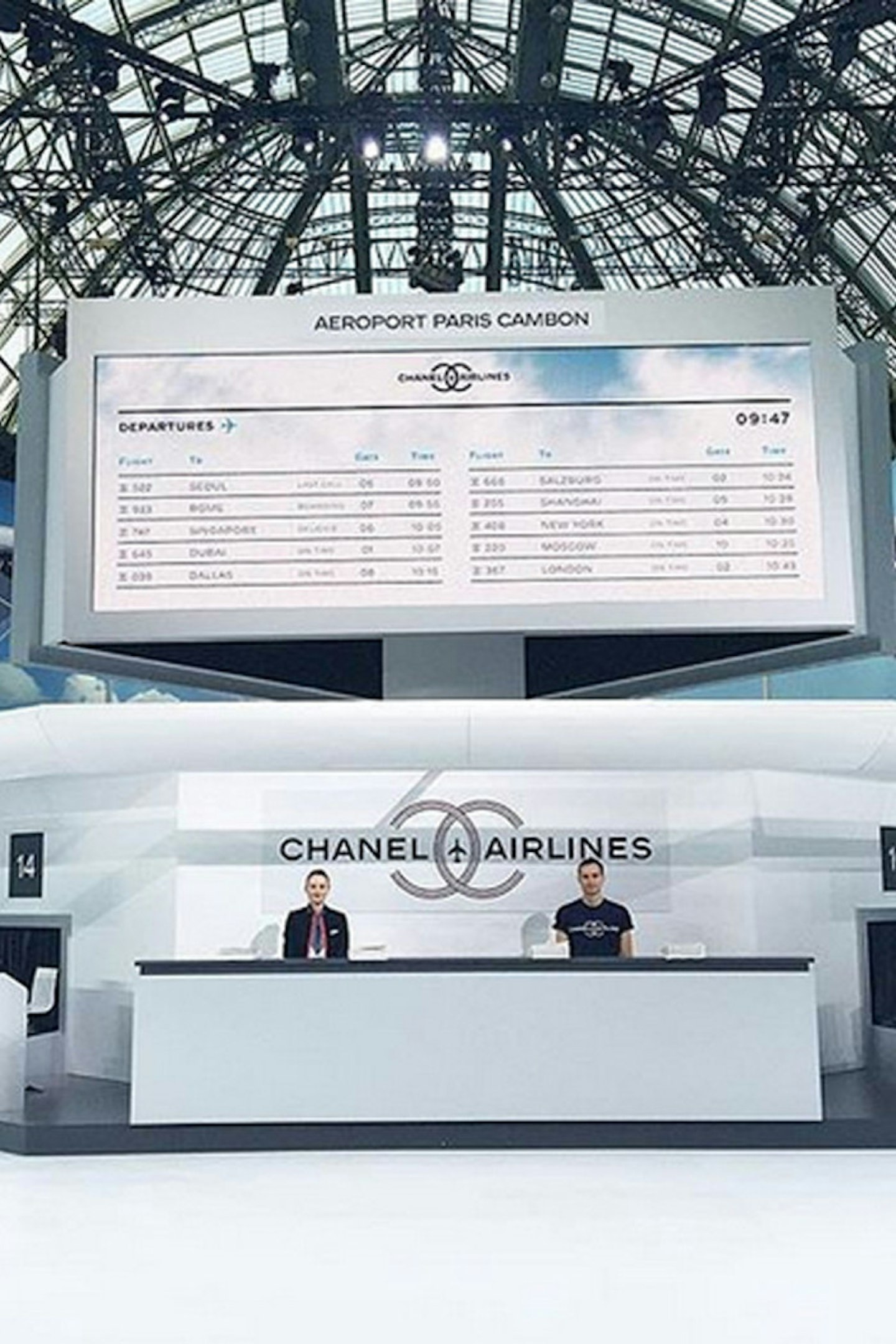 All Aboard Chanel Airlines! Karl Lagerfeld Creates A Chanelegant Airport