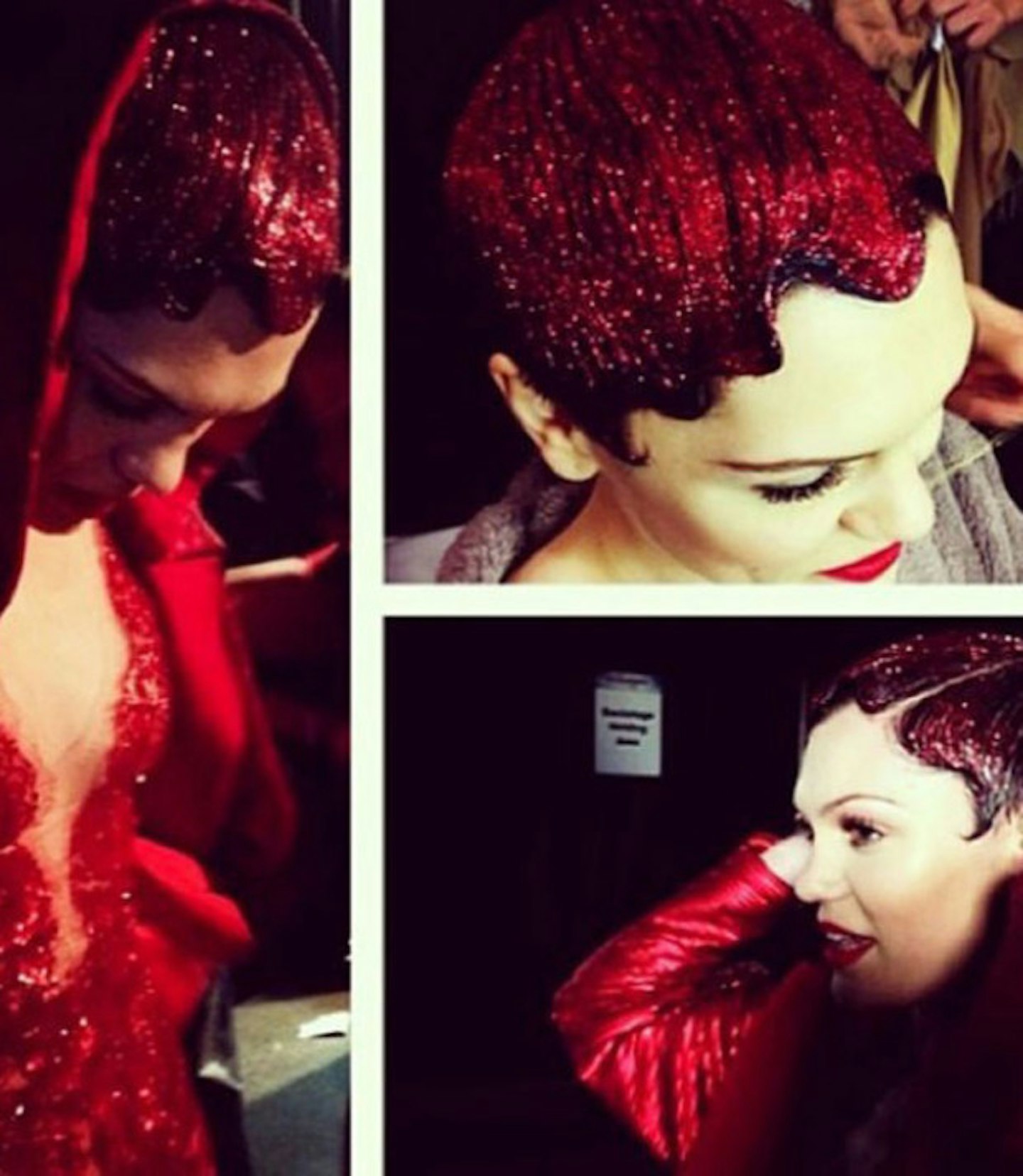 jessie-j-red-glitter-hair