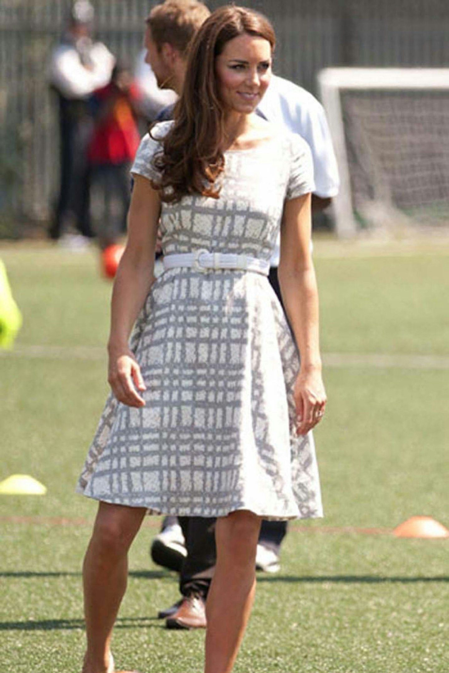 Kate Middleton wears Christopher Kane, 2012 Olympic Games Opening Ceremony, 27 July 2012