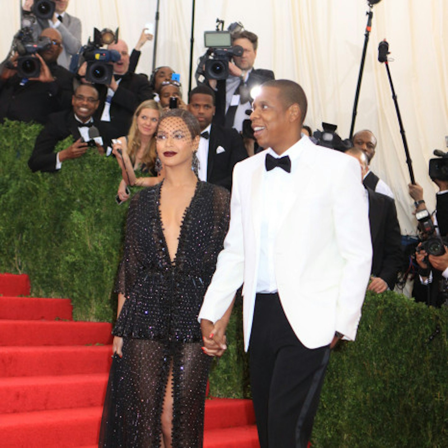 Beyonce and Jay Z on the red carpet this year