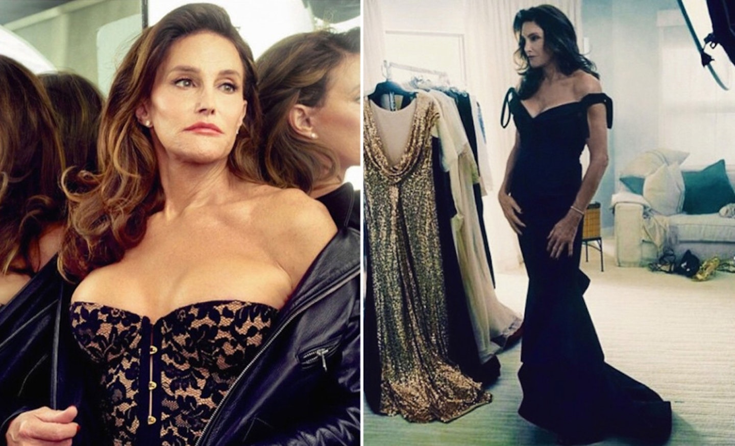 Caitlyn Jenner in Agent Provocateur and Zac Posen [Vanity Fair]