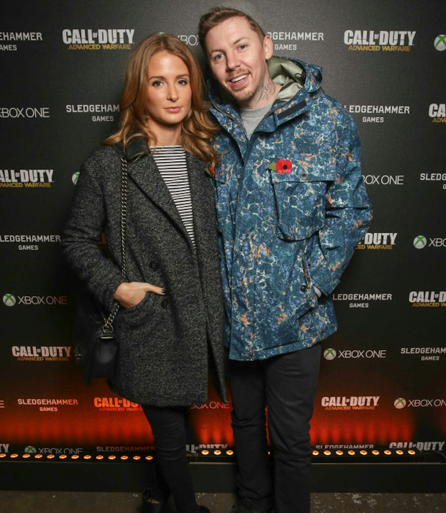 Millie Mackintosh and Professor Green looking loved up