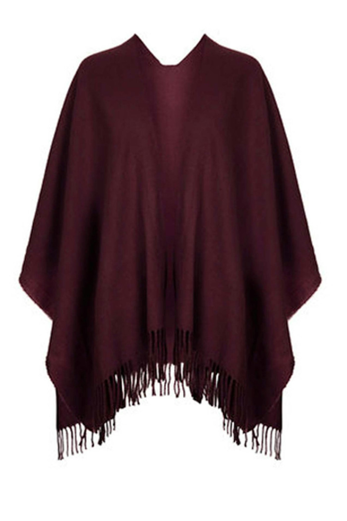 44. Burgandy cape, £28, Topshop