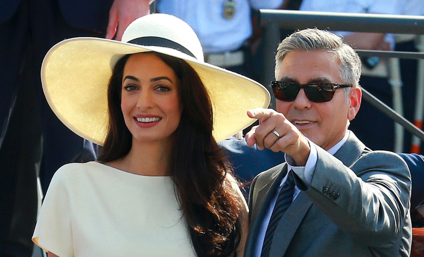 Amal and George the day after their Venice wedding