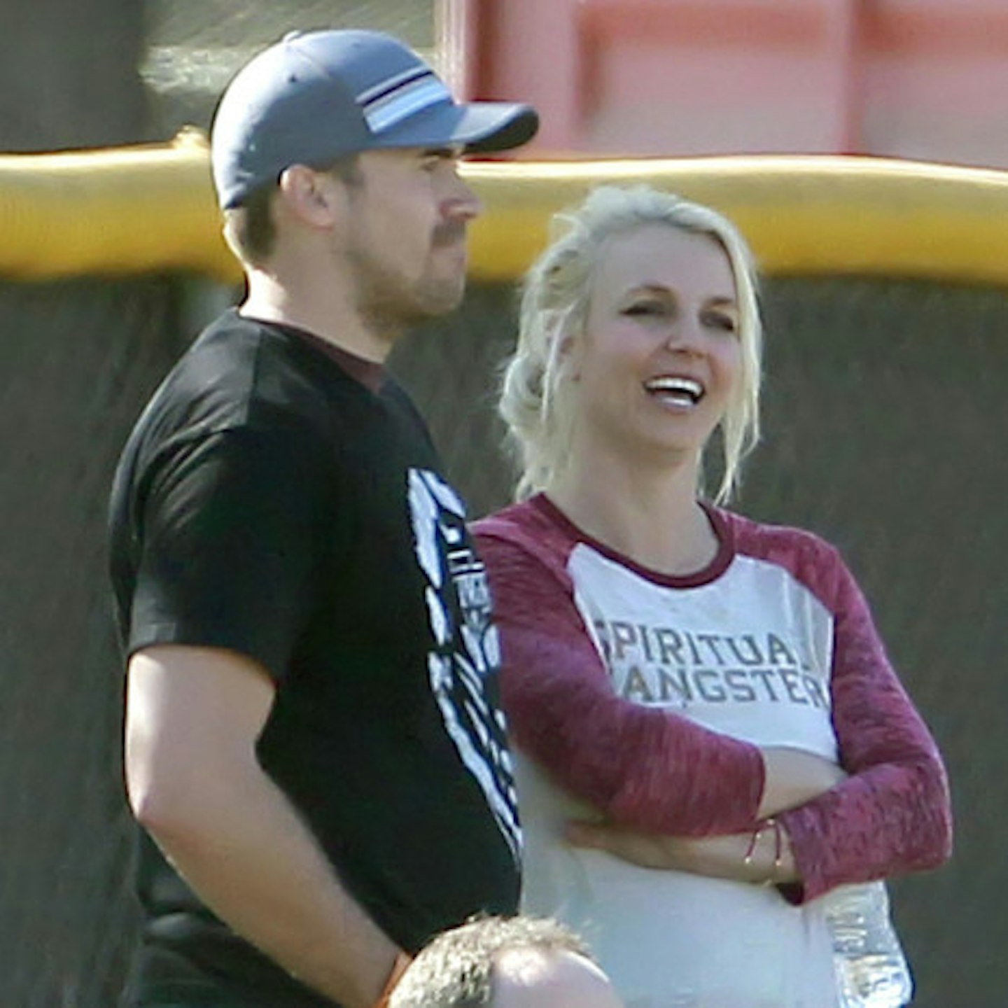Britney with David last year, before their split
