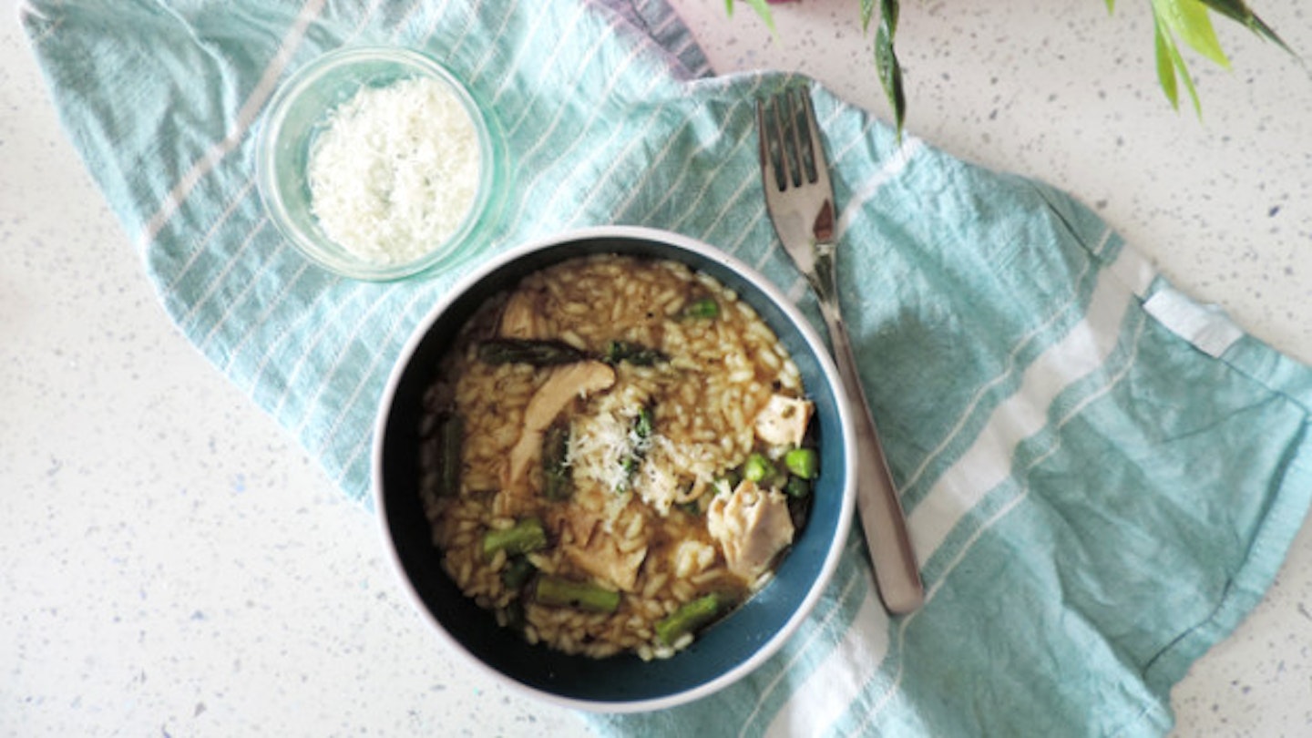 How To Make A Chicken & Asparagus Risotto In 10 Minutes Flat