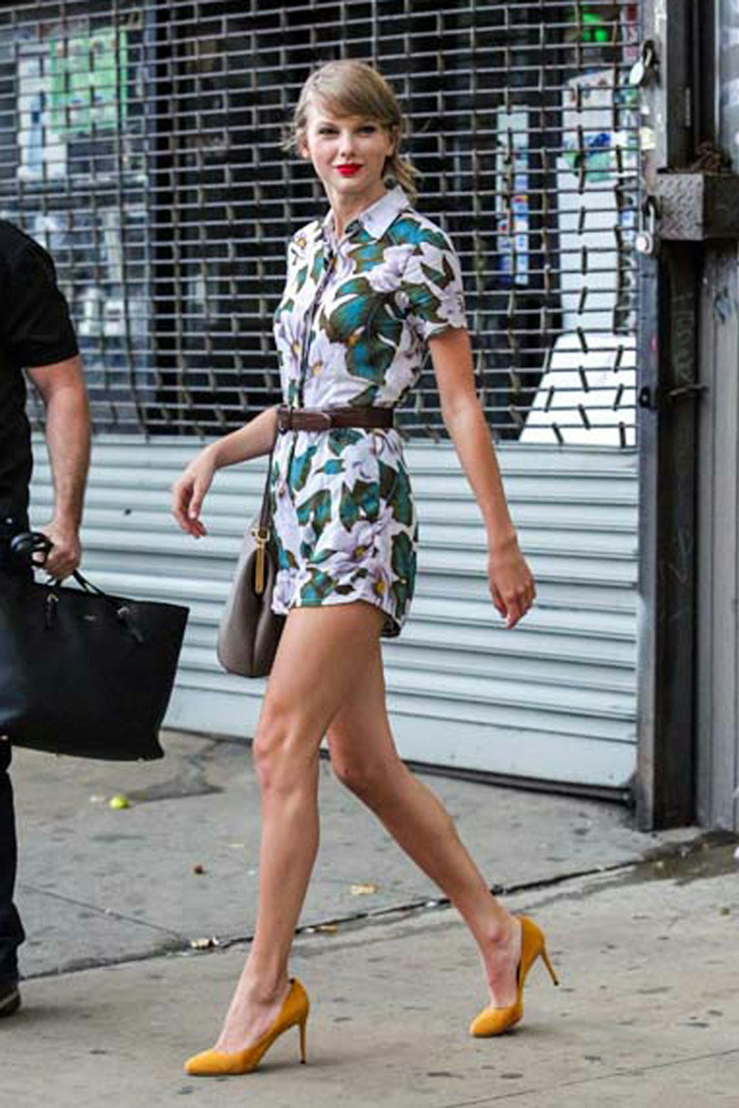 Taylor Swift wearing Top Shop in New York - 02 July 2014