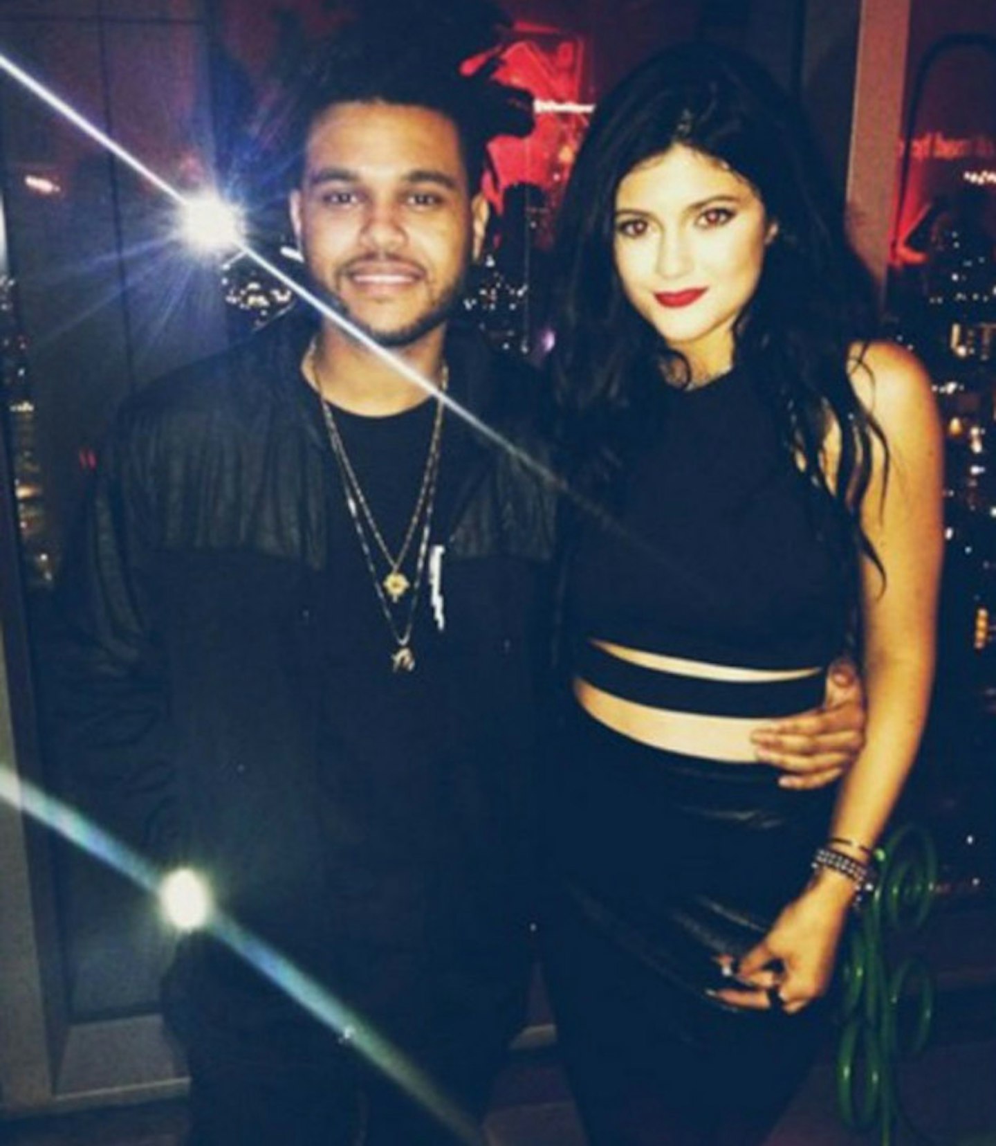 Kylie 16 with The Weeknd aka Abel Tesfaye