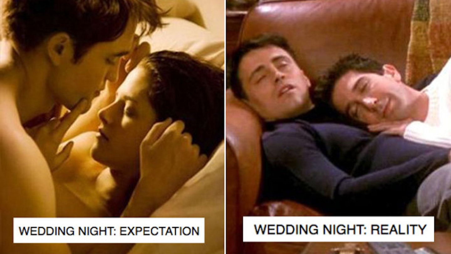 Your wedding night: Expectation vs reality