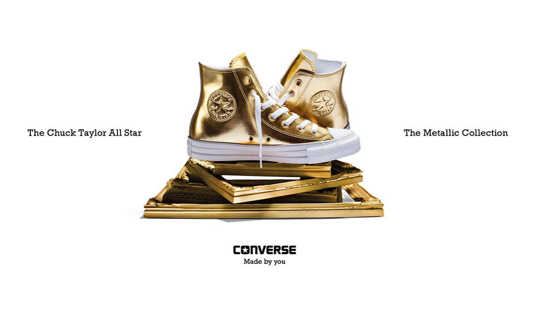 Gold converse shop office