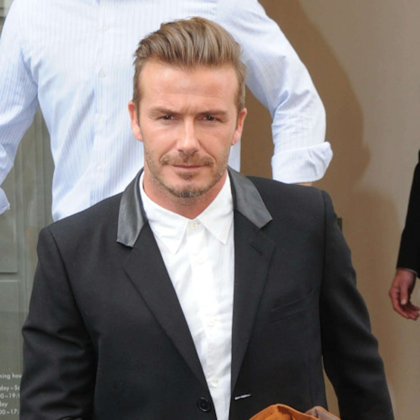 David Beckham attended the launch of his wife's new store