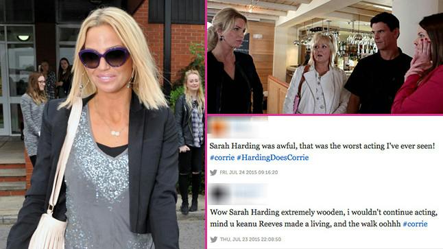 Twitter reacts to Sarah Harding’s Coronation Street debut: ‘She can’t ...