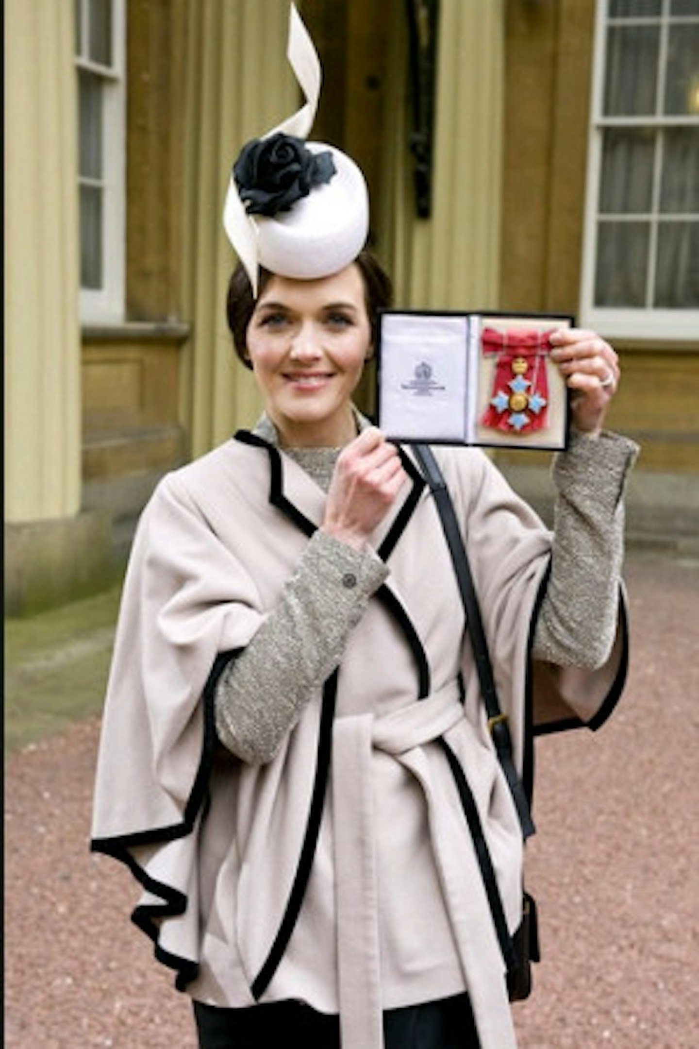 Victoria Pendleton getting the CBE at the Palace