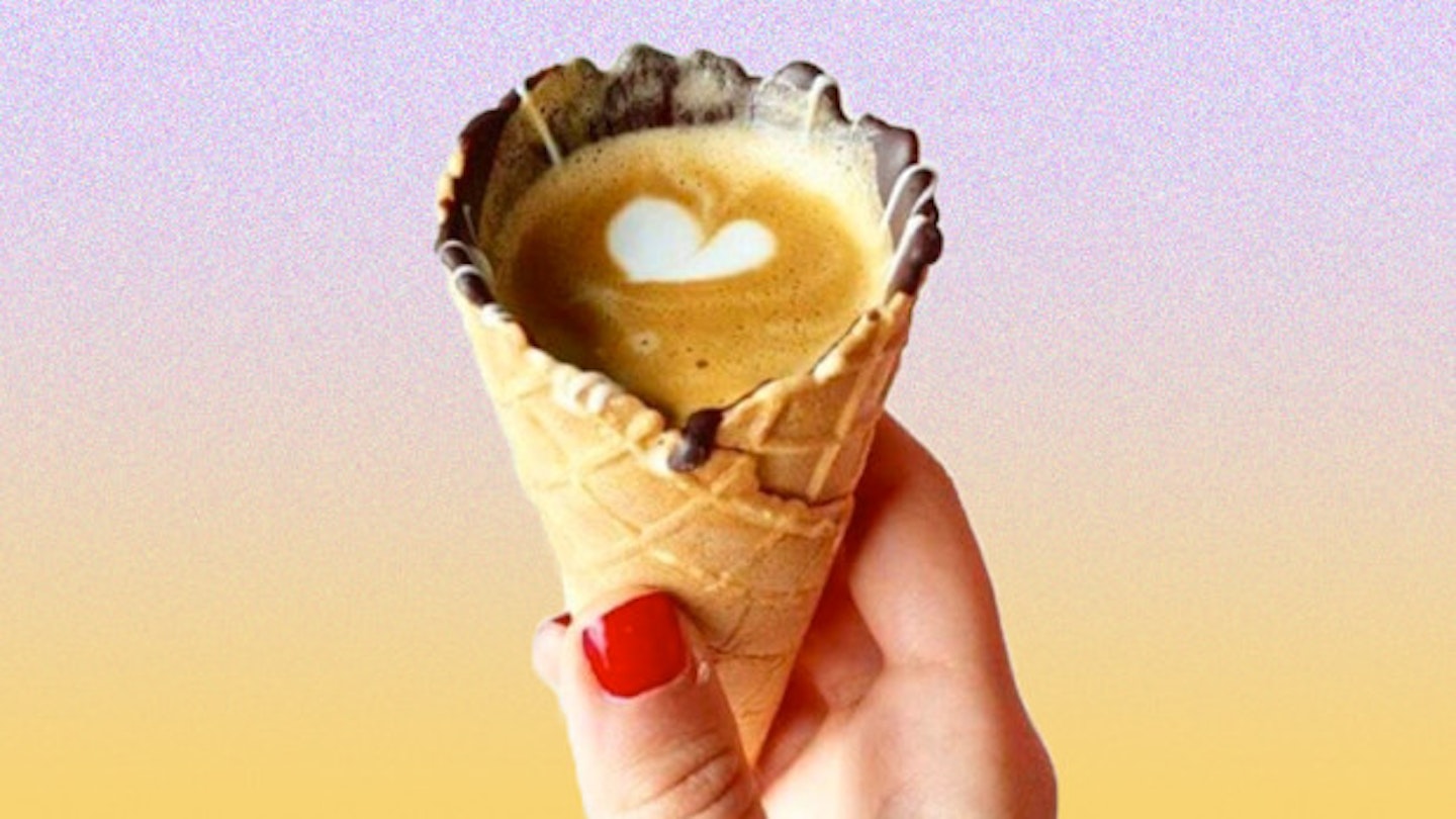 Coffee In Cones Is A Thing And We're Not Sure How We Feel