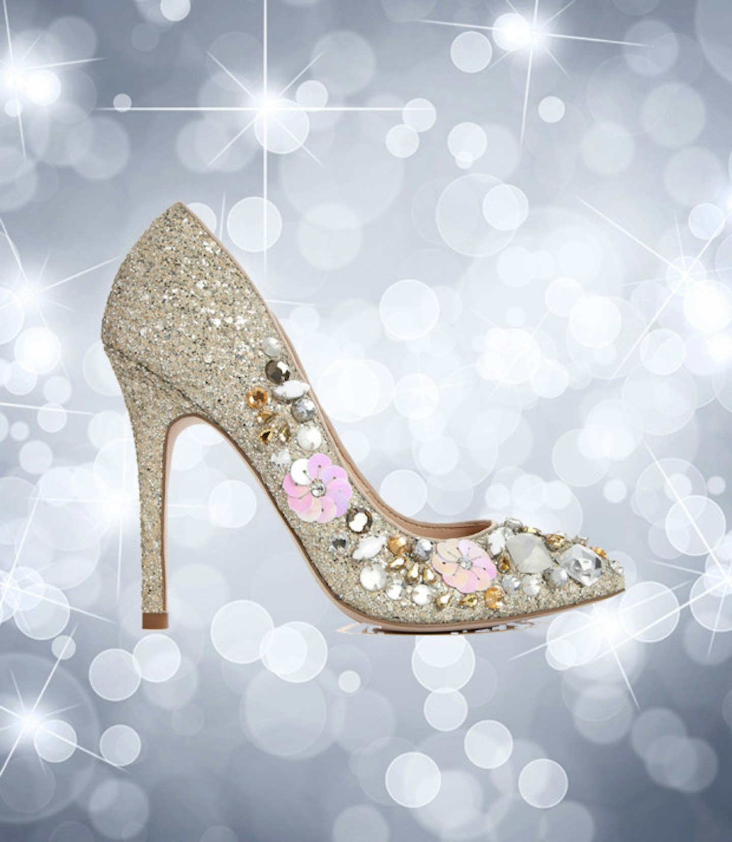 Glitter jewelled courts
