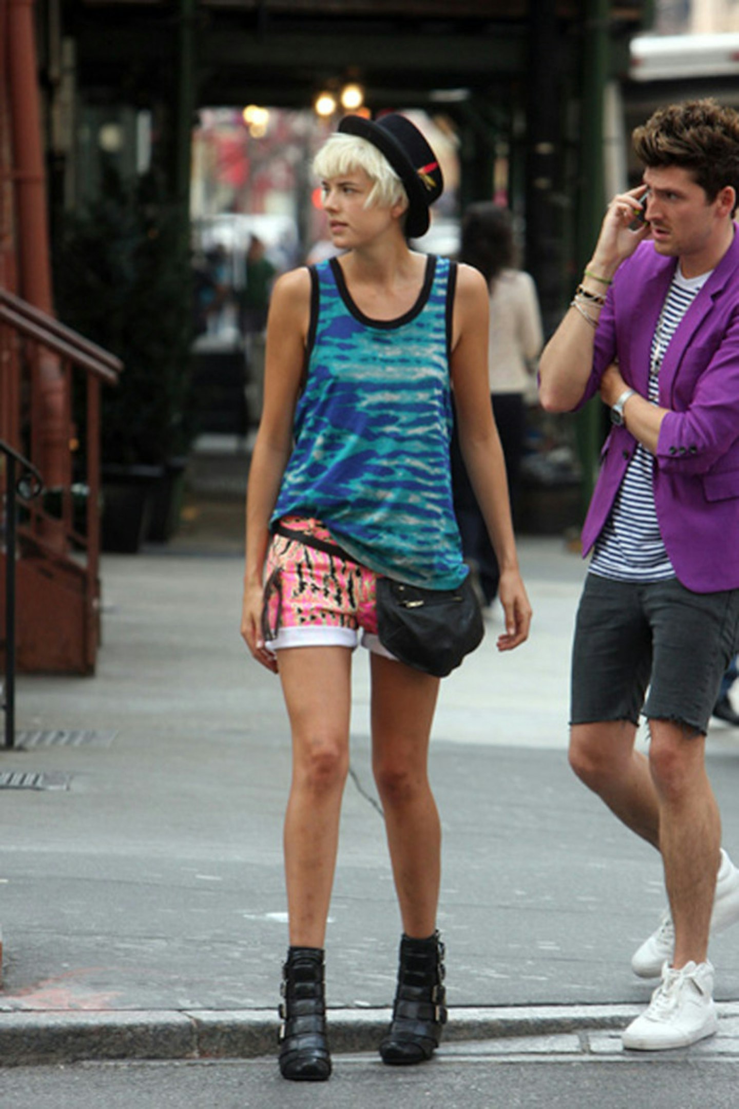 Agyness Deyn out and about in Soho, New York - 03 September 2008