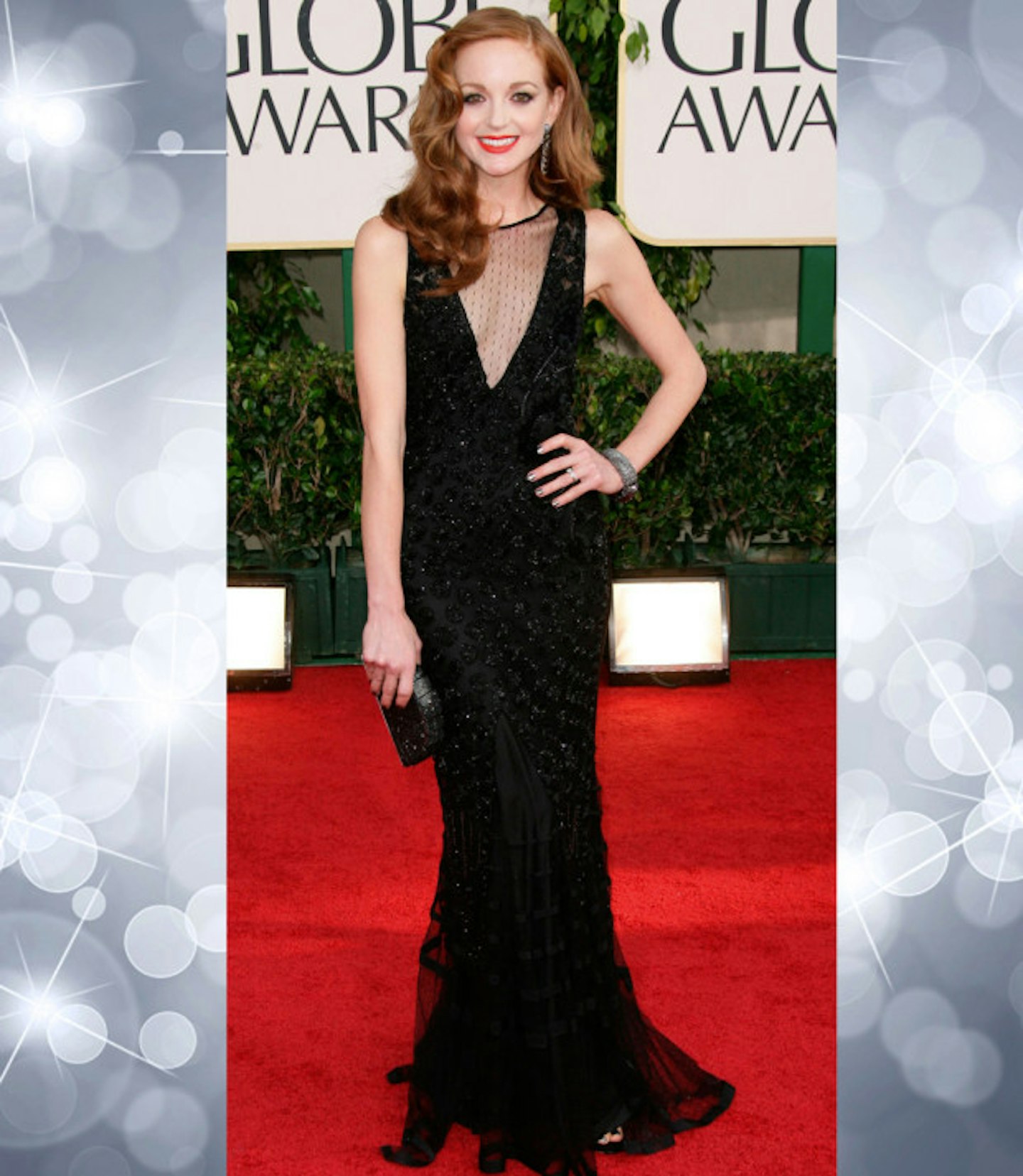 Jayma Mays in Alberta Ferretti