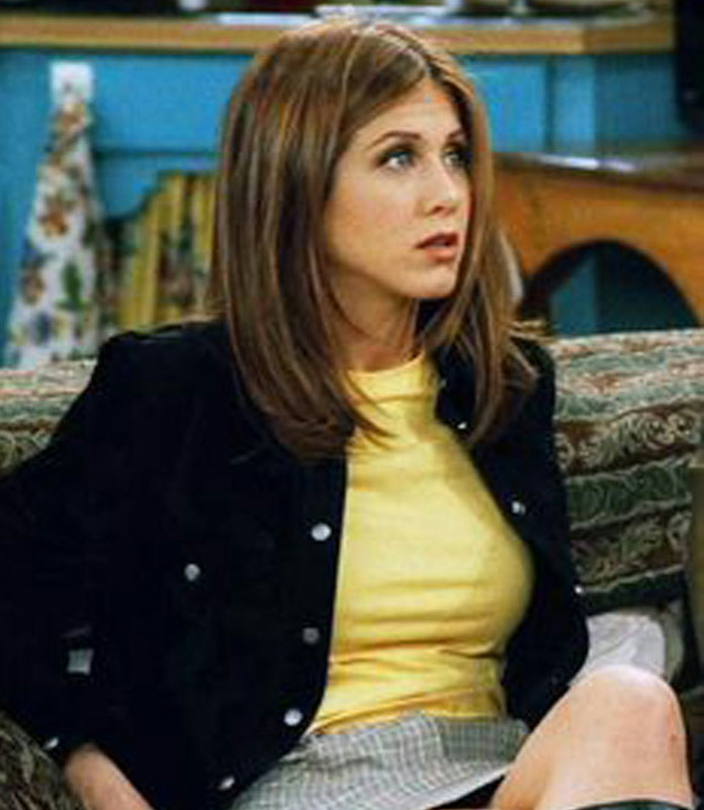 Rachel's season 3 hair color  Rachel green hair, Jennifer aniston hair,  Jennifer aniston hair color