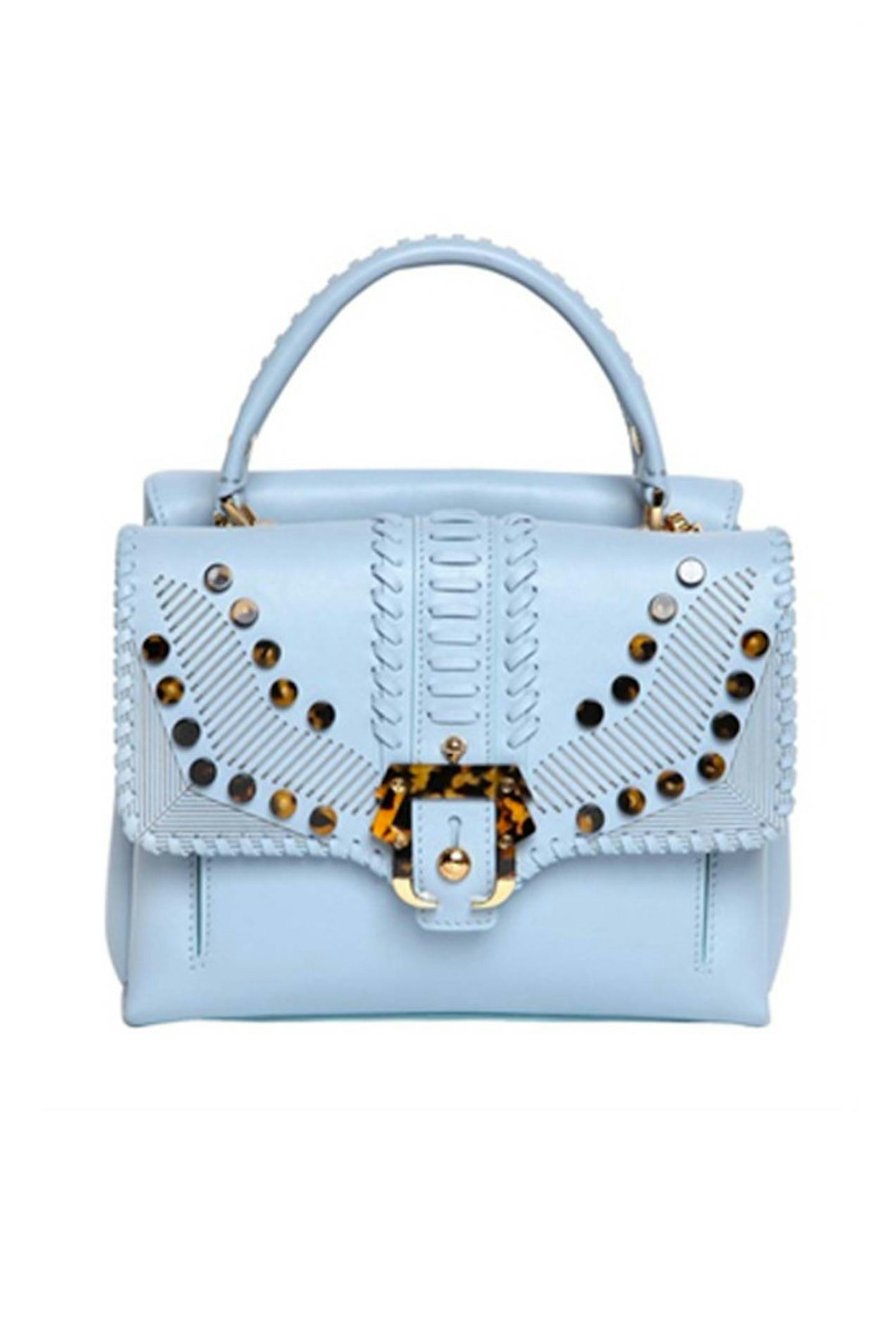 4. Petit faye leather and perspex top handle bag, £1223, Paula Cademartori at Luisaviaroma.com