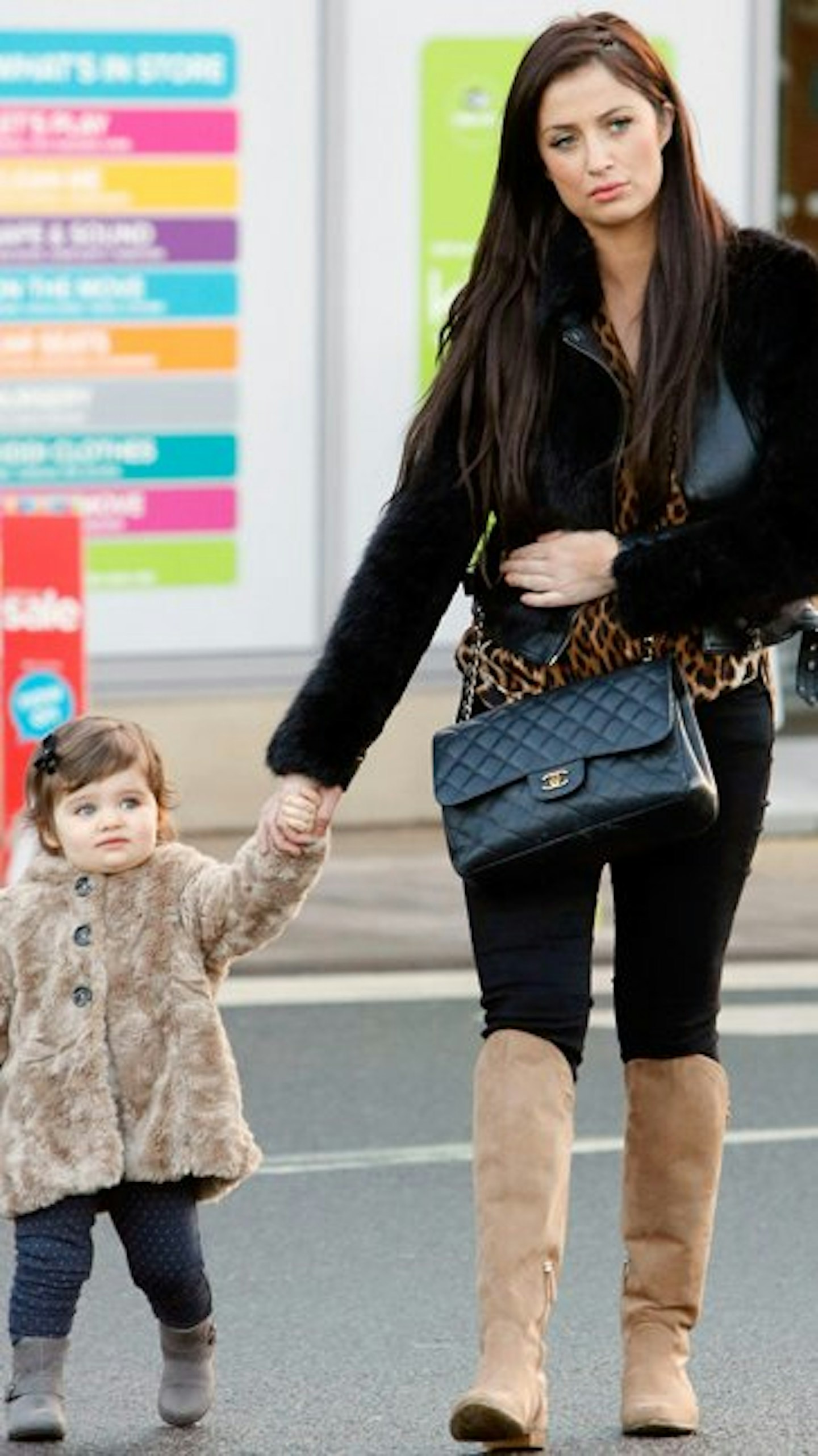 Chantelle and 19-month-old daughter Dolly.